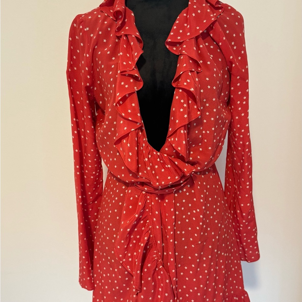 Realisation Par Red Star Print Dress